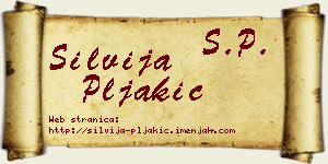 Silvija Pljakić vizit kartica
